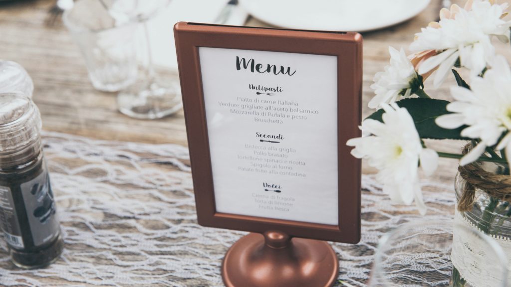 Strategisch en toegankelijk menu
