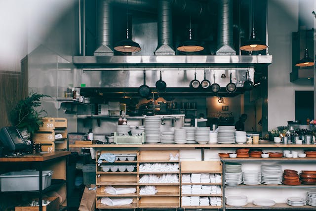 Keuken van een restaurant